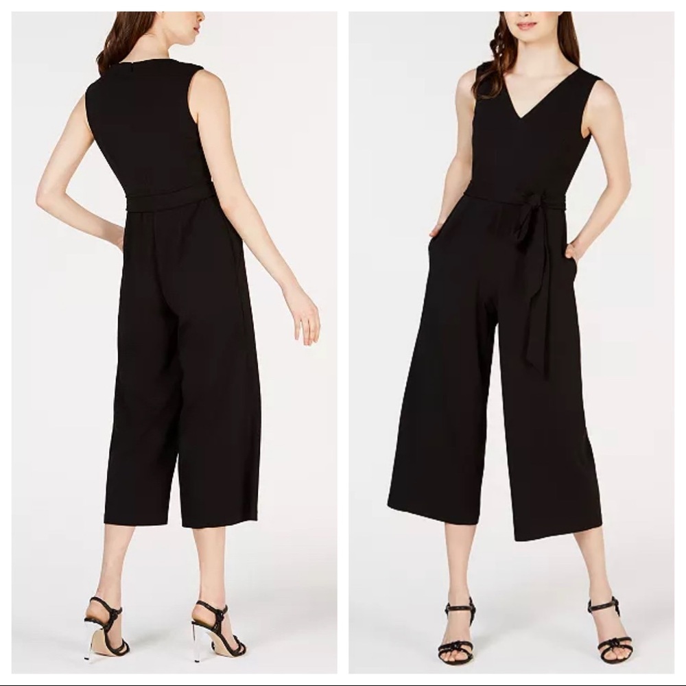 NWT CALVIN KLEIN Crop Wide Leg Jumper - Picture 1 of 11